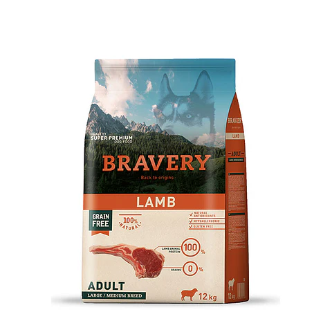 Bravery Adult Medium & Large Breed Lamb 12 kg