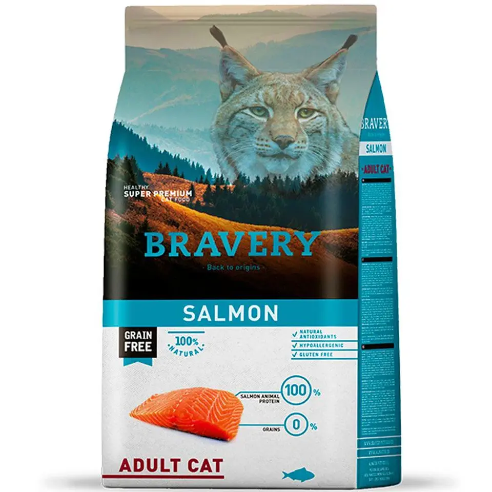 Bravery Cat Adult Salmon 7 kg 1