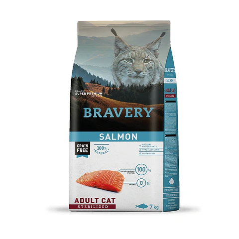Bravery Cat Adult Sterilized Salmon 7 kg