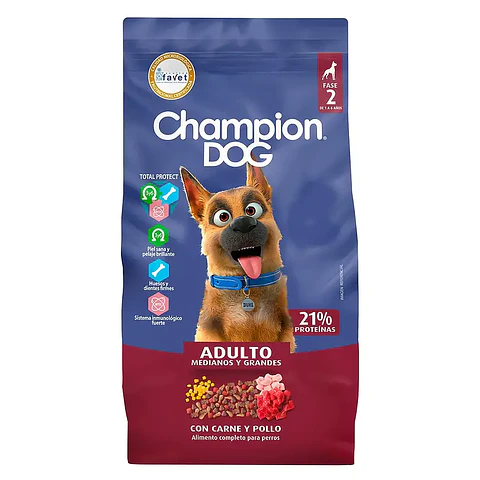 Champion Dog Adulto Carne y Pollo 18 kg