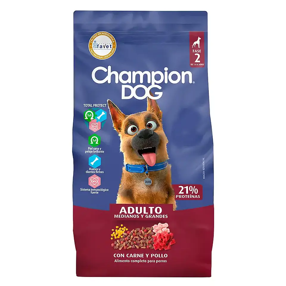 Champion Dog Adulto Carne y Pollo 18 kg 1