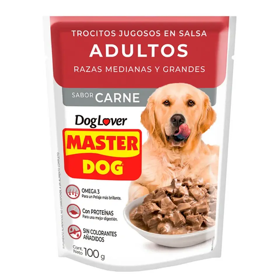 Master Dog Adulto Carne 100 GR 1