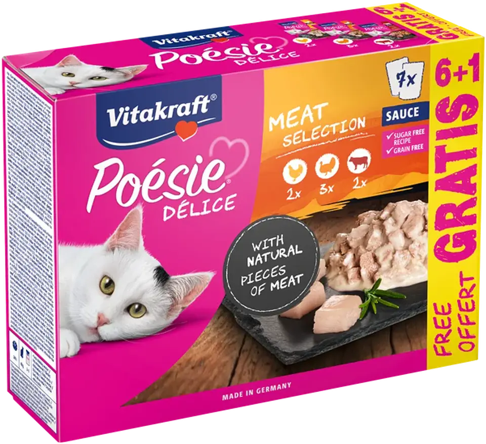 Vitakraft Poesie Delice Pack Carnes 6+1 1