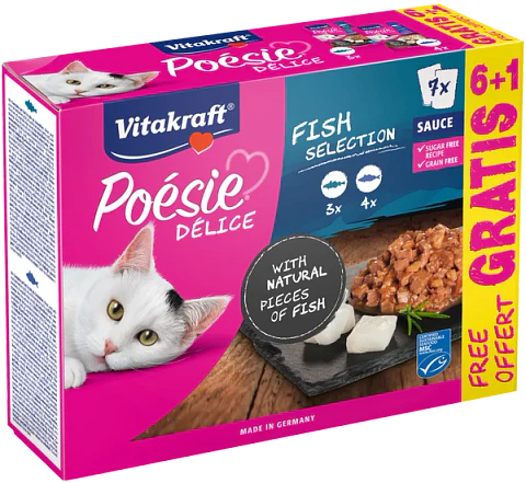Vitakraft Poesie Delice Pack Pescado 6+1