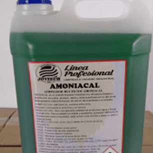 Limpiador amoniacado verde JOVISUR 5L