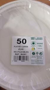 Platos de plástico reutilizables 3