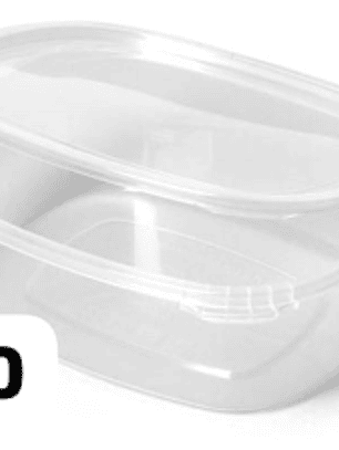 Tarrina bisagra PP microondas