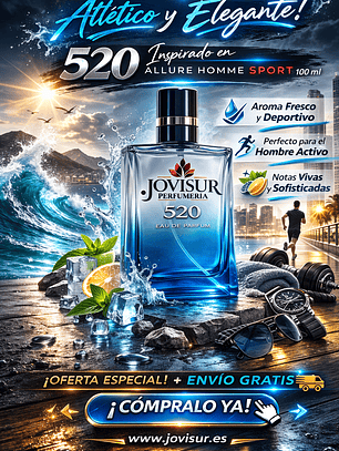 520 - Inspirado en ALLURE HOMME SPORT - 100ml