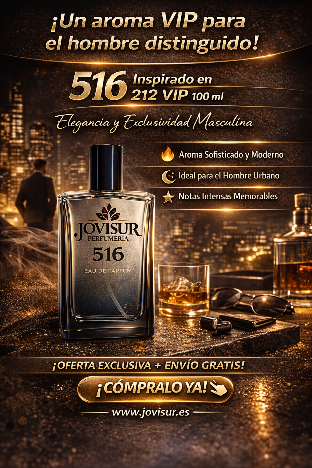 516 - Inspirado en 212 VIP - 100ml 1