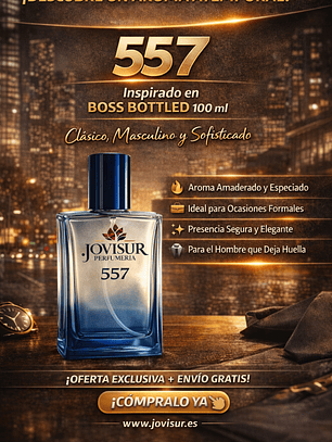 557 - Inspirado en BOSS BOTTLED - 100ml