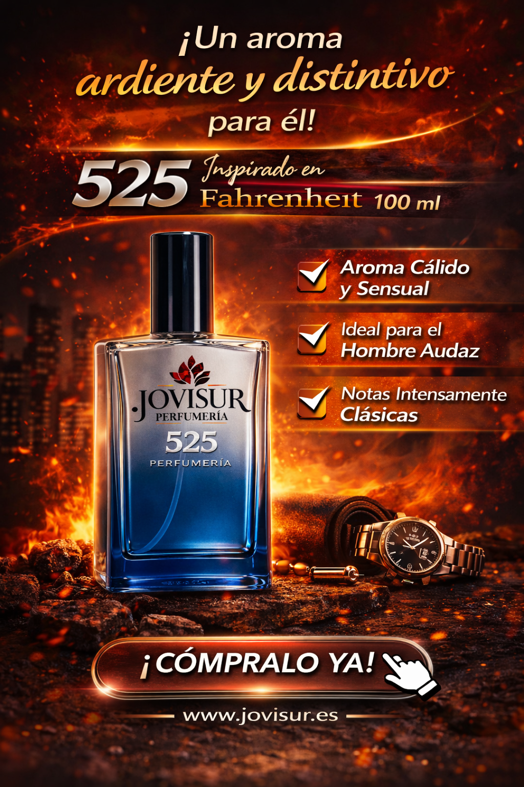 525 - Inspirado en FAHRENHEIT - 100ml 1