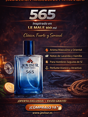565 - Inspirado en LE MALE - 100ml