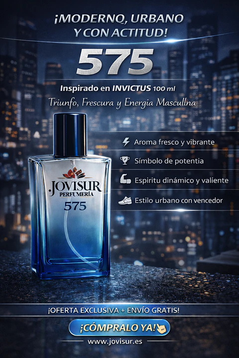 575 - Inspirado en INVICTUS - 100ml