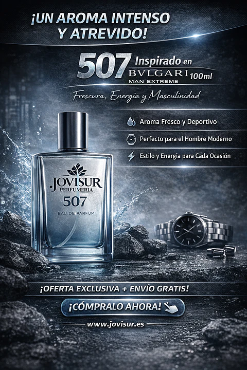 507 - Inspirado en BVLGARI MAN EXTREME - 100ml