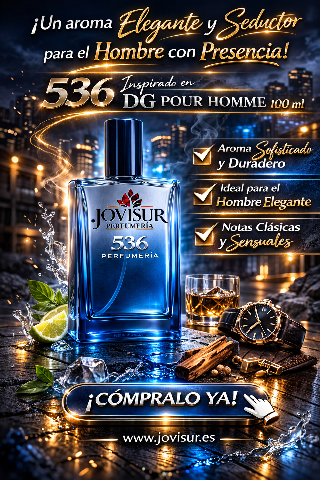 536 - Inspirado en D&G POUR HOMME - 100ml 1