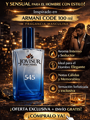 545 - Inspirado en ARMANI CODE - 100ml