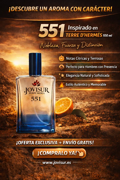 551 - Inspirado en TERRE D'HERMES - 100ml