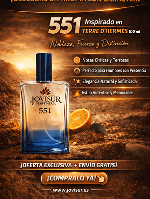 551 - Inspirado en TERRE D'HERMES - 100ml
