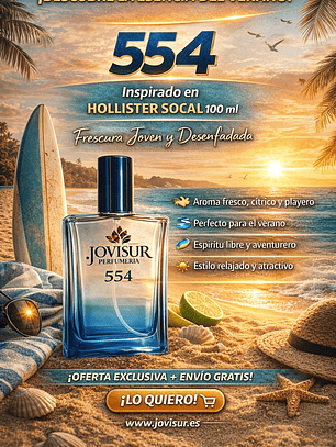 554 - Inspirado en HOLLISTER SOCAL - 100ml