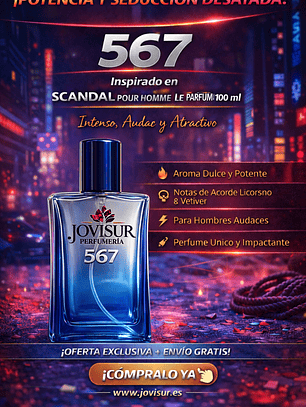 567 - Inspirado en SCANDAL POUR HOMME LE PARFUM - 100ml