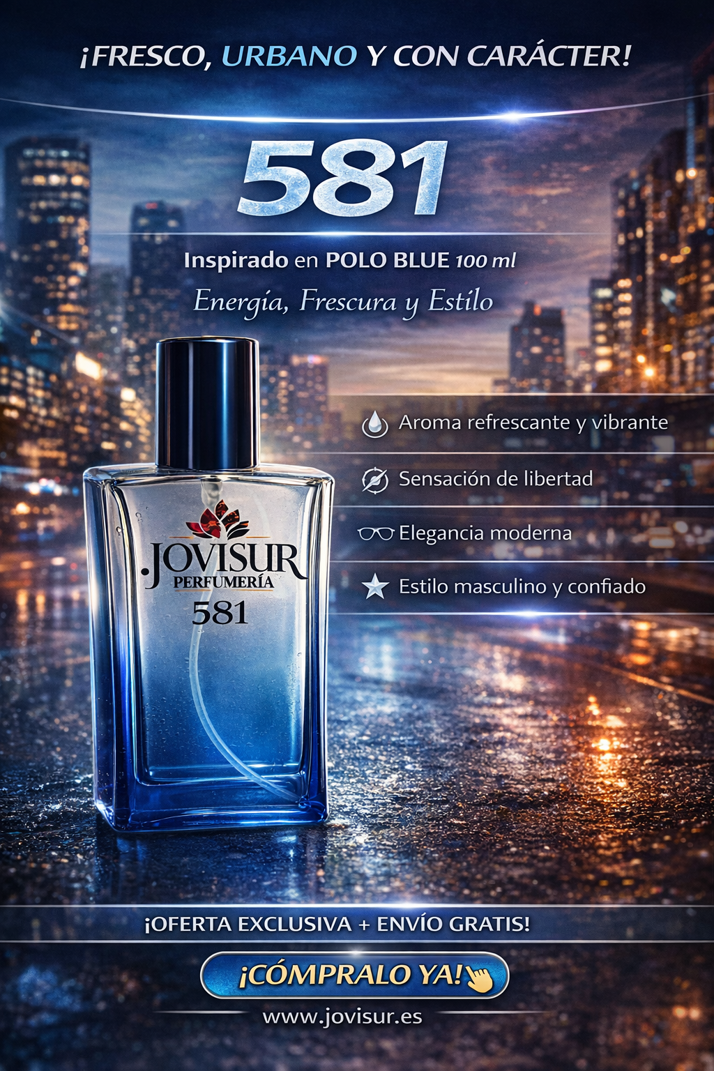 581 - Inspirado en POLO BLUE - 100ml 1
