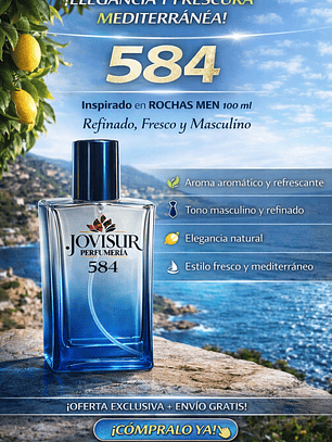 584 - Inspirado en ROCHAS MEN - 100ml