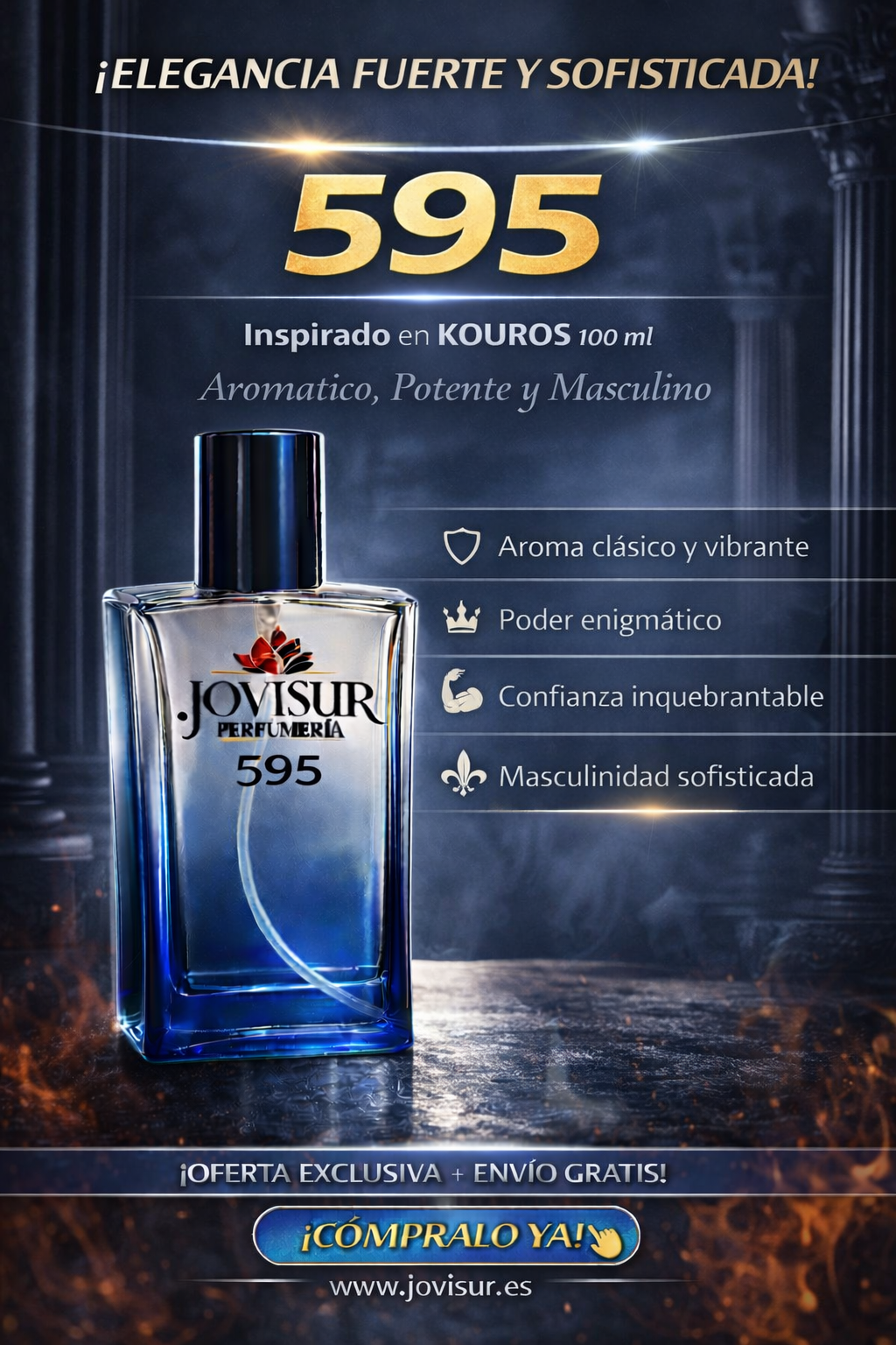 595 - Inspirado en KOUROS - 100ml 1