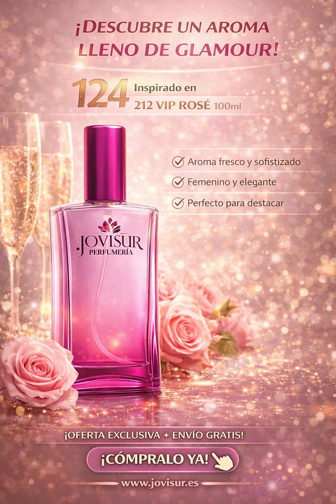 124 - Inspirado en 212 VIP ROSÉ - 100ml