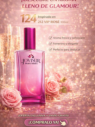 124 - Inspired by 212 VIP ROSÉ - 100ml