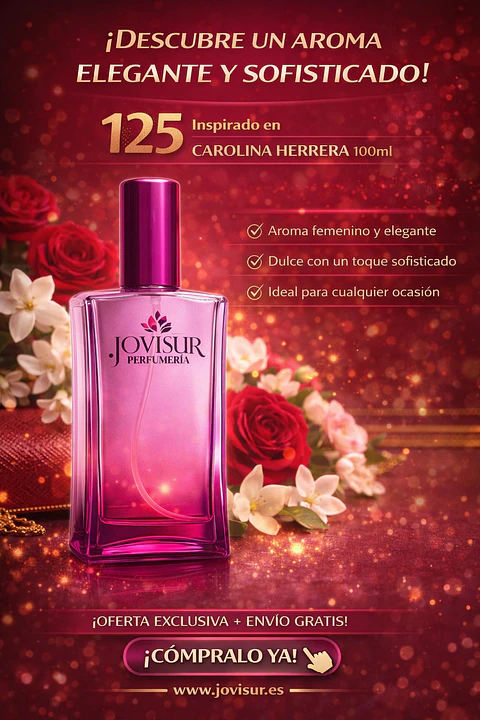 125 - Inspirado en CAROLINA HERRERA - 100ml