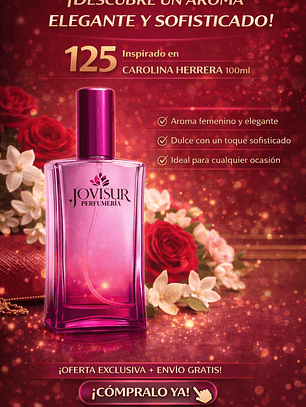 125 - Inspirado en CAROLINA HERRERA - 100ml