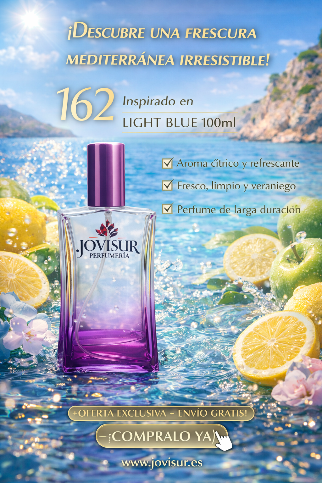 162 - Inspirado en LIGHT BLUE D&G - 100ml 1