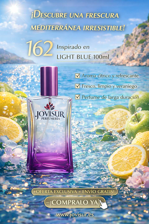 162 - Inspired by LIGHT BLUE D&G - 100ml