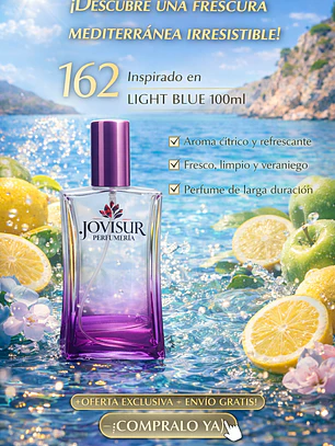 162 - Inspirado en LIGHT BLUE D&G - 100ml