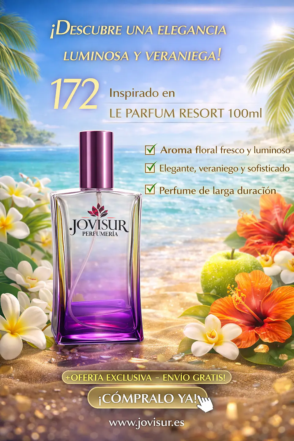 172 - Inspirado en LE PARFUM RESORT COLLECTION - 100ml 1