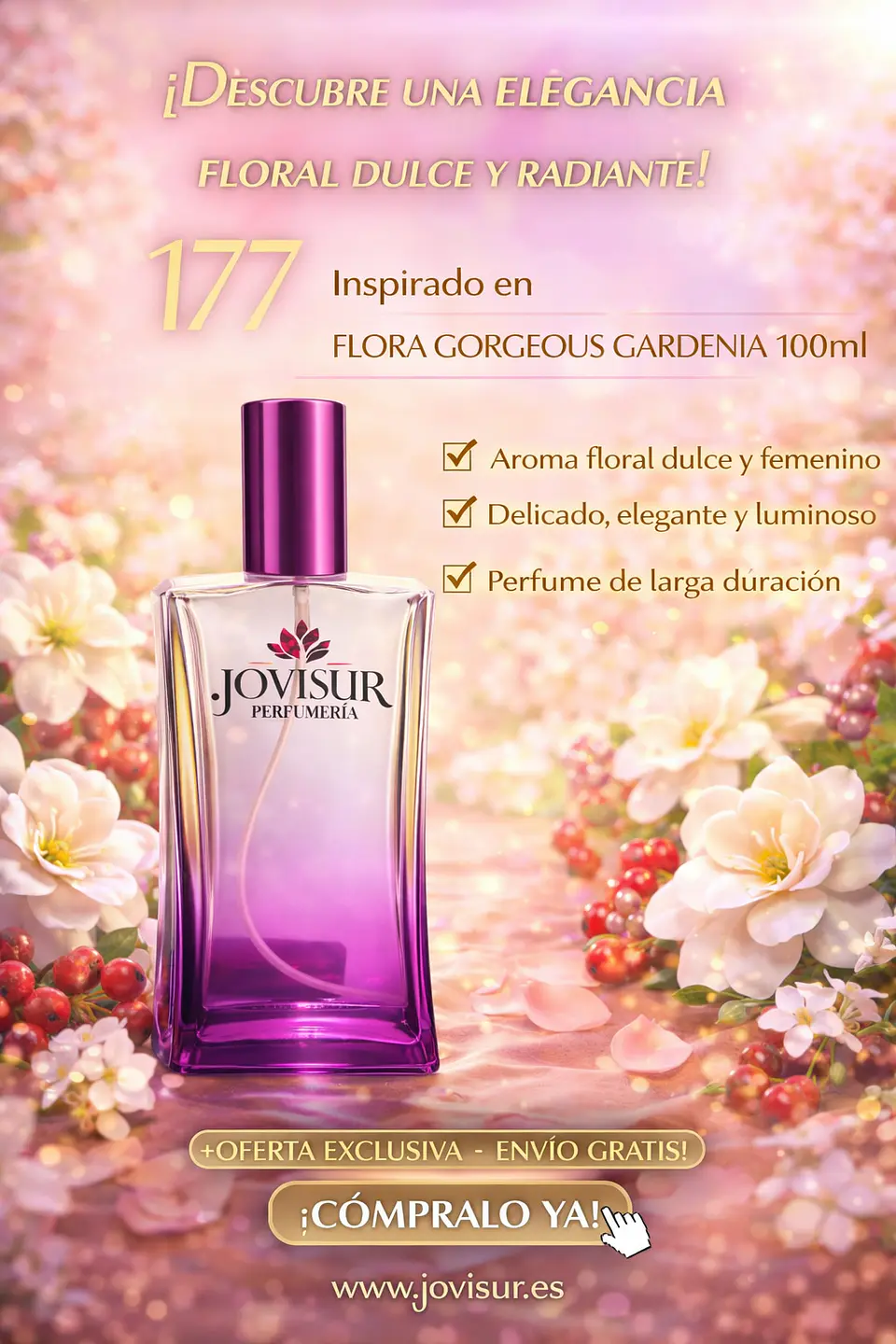 177 - Inspirado en FLORA GORGEOUS GARDENIA - 100ml 1