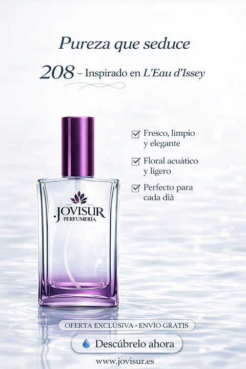 208 - Inspirado en L'EAU D'ISSEY - 100ml