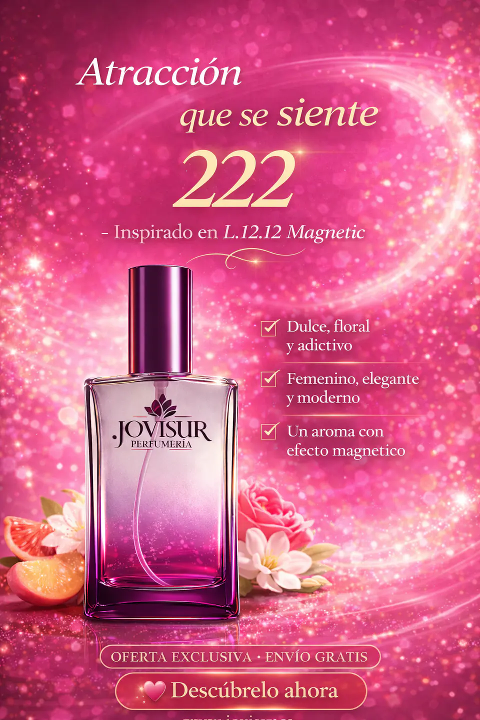 222 - Inspirado en L.12.12. POUR ELLE MAGNETIC - 100ml 1