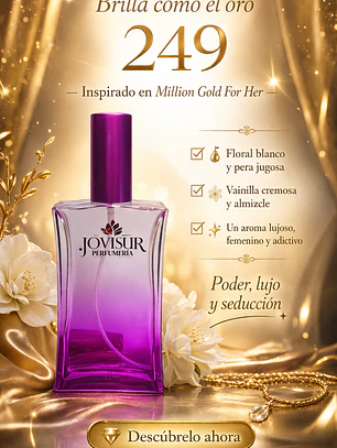 249 - Inspirado en MILLION GOLD FOR HER - 100ml
