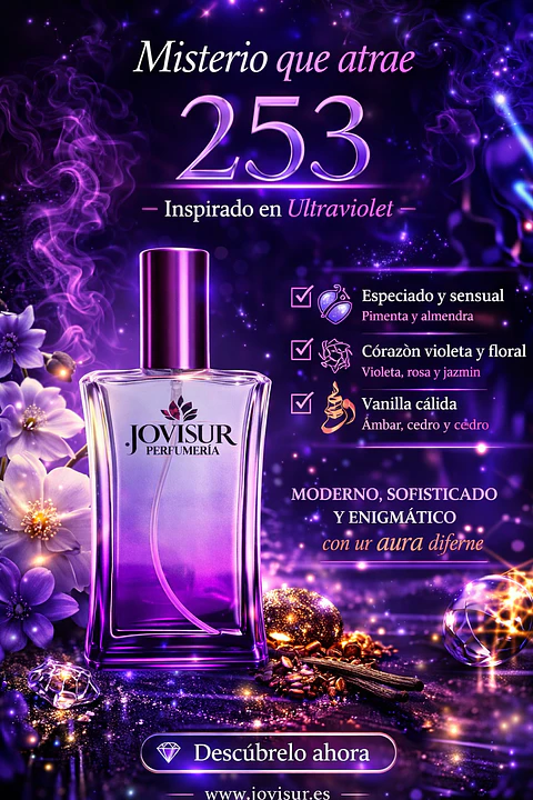 253 - Inspirado en ULTRAVIOLET - 100ml