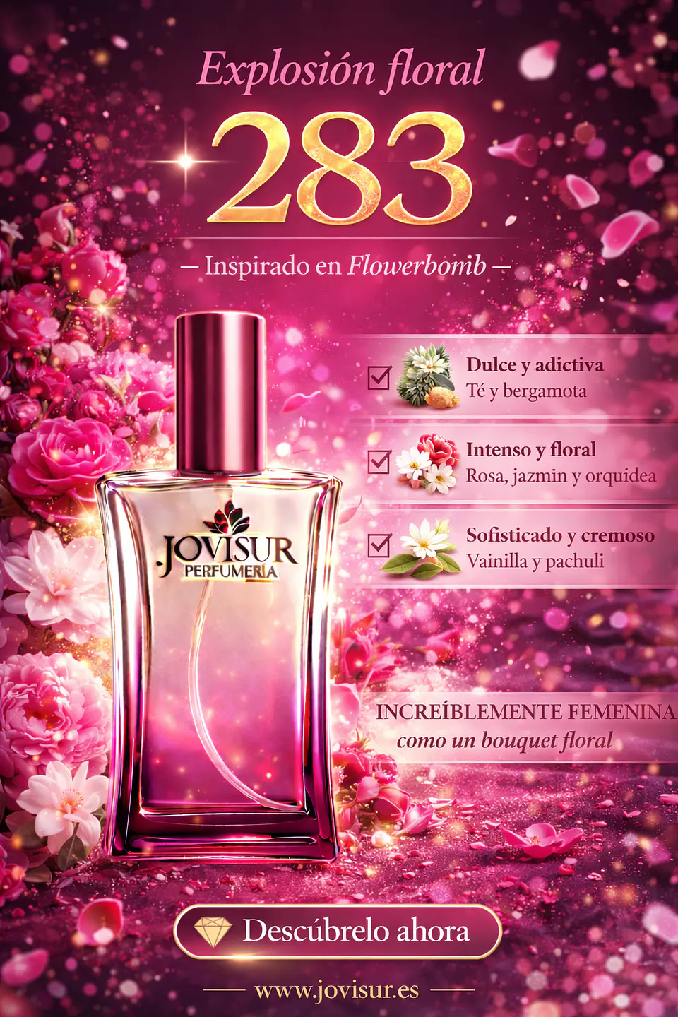 283 - Inspirado en FLOWER BOMB - 100ml 1