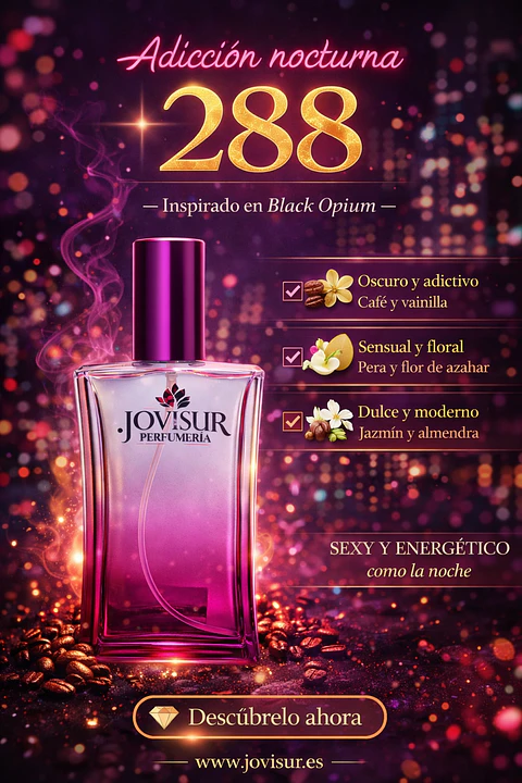 288 - Inspirado en BLACK OPIUM - 100ml