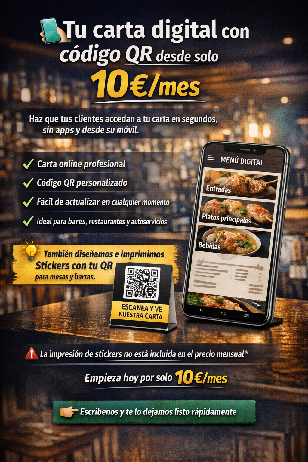Suscripción Carta Digital QR (1 mes) 1