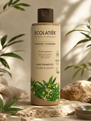 Champú Capilar Volumen y Crecimiento Cannabis Ecológico 250ml