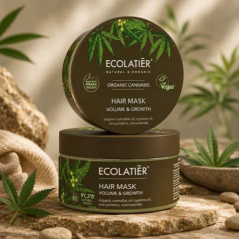 Mascarilla Capilar Volumen y Crecimiento Cannabis Ecológico 250ml