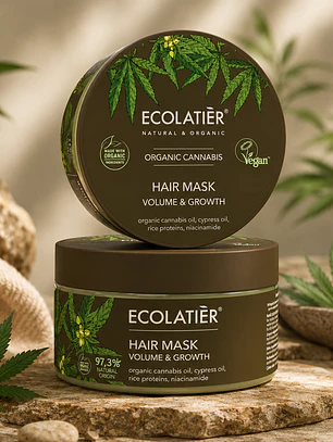 Mascarilla Capilar Volumen y Crecimiento Cannabis Ecológico 250ml