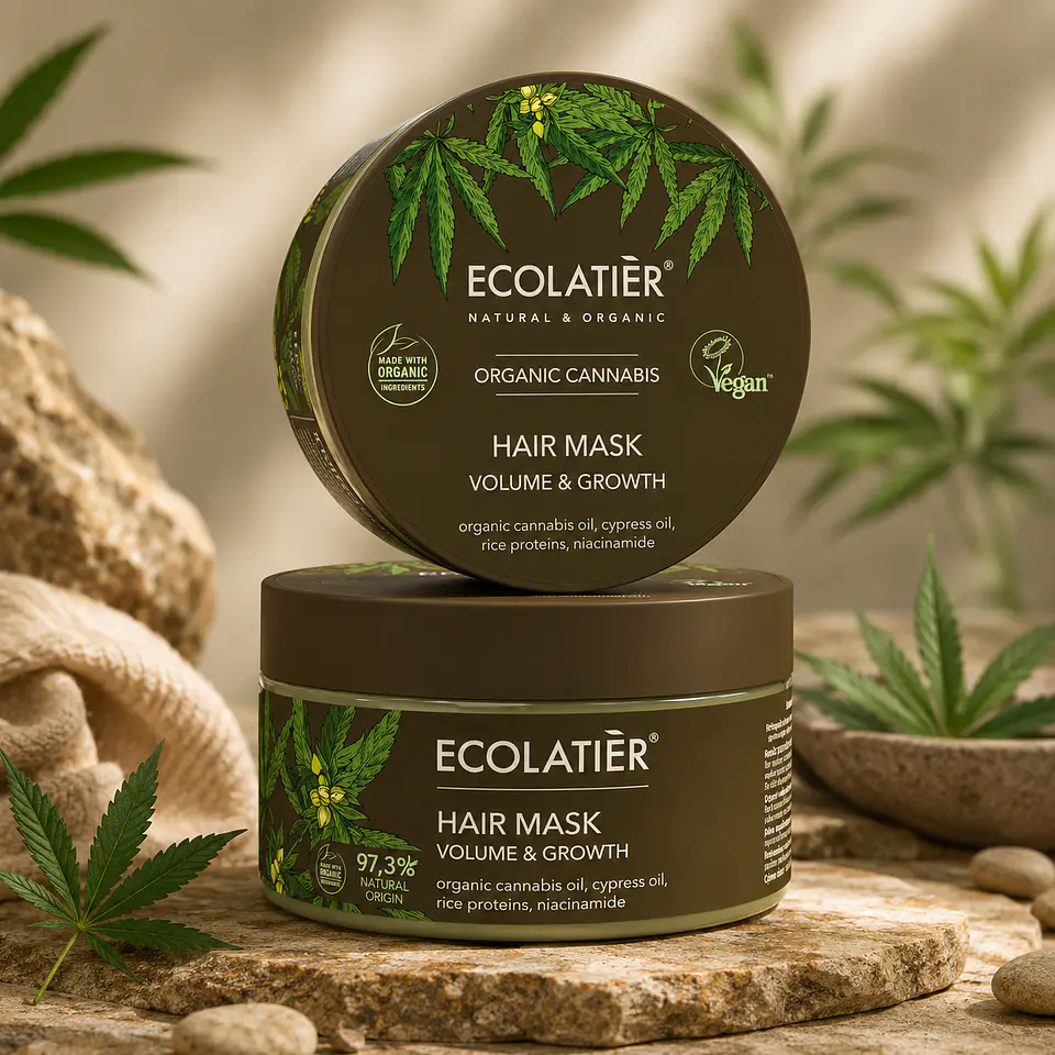 Mascarilla Capilar Volumen y Crecimiento Cannabis Ecológico 250ml 1