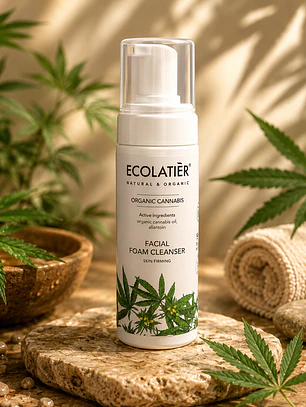 Espuma Limpiadora Facial Reafirmante Cannabis Ecológico 150ml