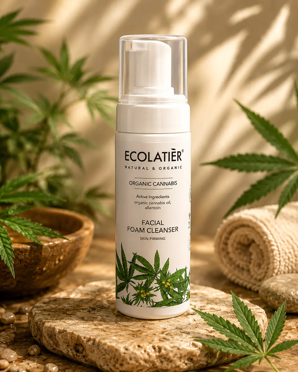 Espuma Limpiadora Facial Reafirmante Cannabis Ecológico 150ml 1