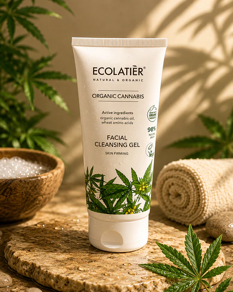 Gel Limpiador Facial Reafirmante Cannabis Ecológico 100ml